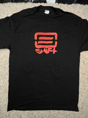 Vintage SHIFT MX T-Shirt Adult Red Logo Black Shirt Motocross Deadstock SZ Large